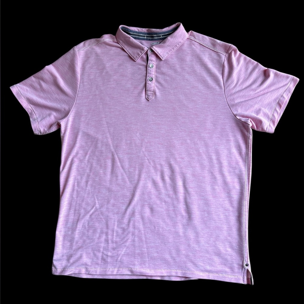 Tommy Bahama Men’s Short Sleeve‎ Polo Sz Large Pale Pink